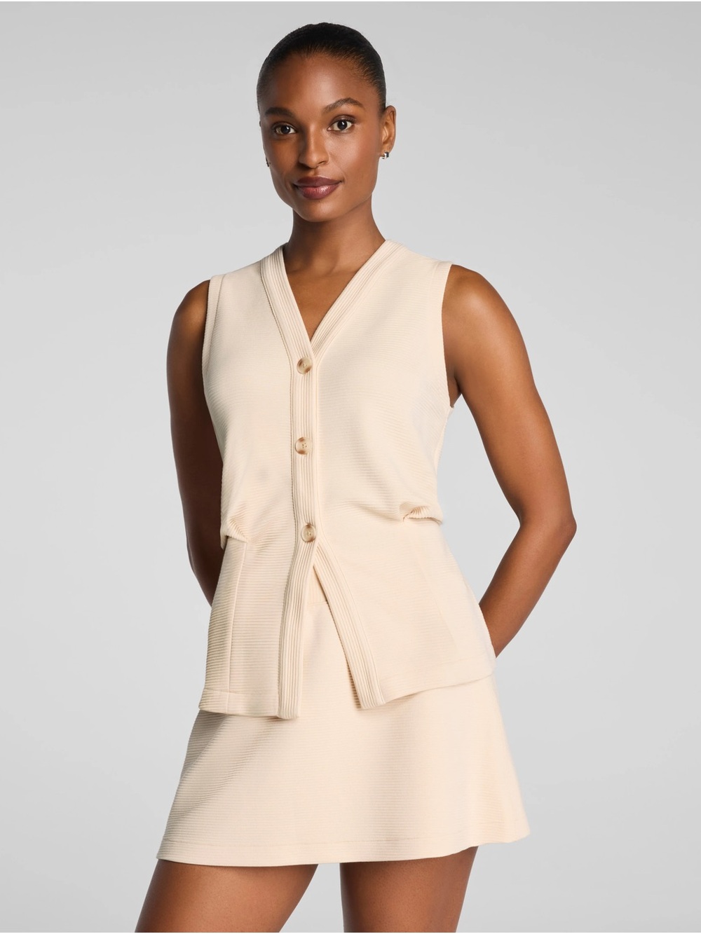 SPANX AirEssentials® French Rib
Button-Down Vest